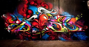 Graffiti behang