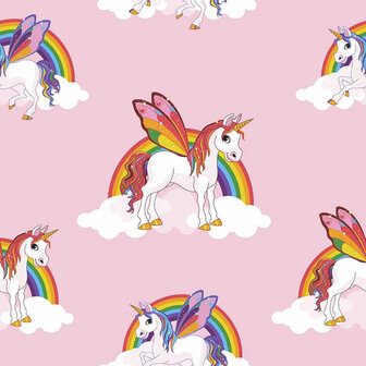 rainbow unicorn /eenhoorn  papier behang