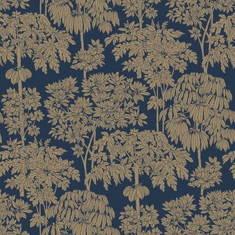 Dutch Wallcoverings Ciara A63404 zwart - goud