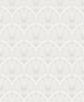 Dutch Wallcoverings Elegance M533-00 wit - zilver