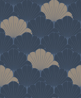 Dutch Wallcoverings Elegance M640-01 blauw - goud