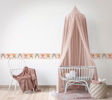 Noordwand Kids Walls Little Adventures Randje 45890 Roze - Beige - Bruin