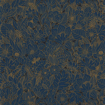 Casamance Ete Indien (Met Gratis Lijm!) 75111630 - Blauw