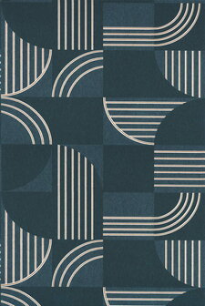 Casamance Faubourg Des Lumi&egrave;res (Met Gratis Lijm*) 76271528 - Blauw