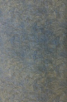 Casamance Nature Pr&eacute;cieuse - Textures (Met Gratis Lijm*) 76543874 - Blauw / Metallic Goud