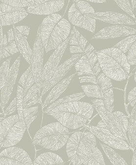 Dutch Wallcoverings Omura A69501 Grijs / Groen