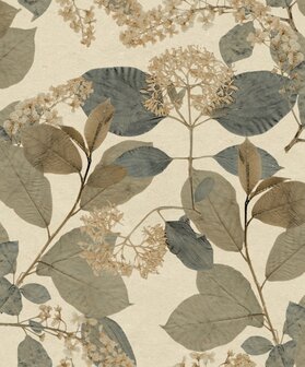 Noordwand Herbarium HE27232 Beige Groen