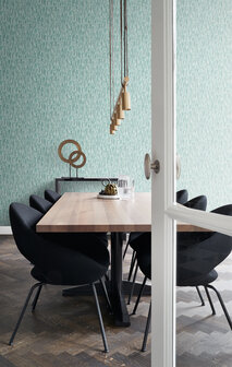 Origin Wallcoverings Identity (Met Gratis Lijm!) 347396 - Blauw / Groen