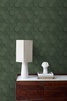 Origin Wallcoverings 3D Reflections (Met Gratis Lijm!) 347852 - Groen