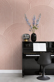 Origin Wallcoverings 3D Reflections (Met Gratis Lijm!) 357329 - Roze