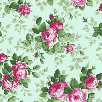 Origin Wallcoverings Bloomingdale (Met Gratis Lijm!) 326139 - Roze / Groen