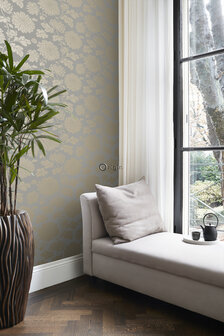 Origin Wallcoverings Bloomingdale (Met Gratis Lijm!) 326149 - Geel / Bruin