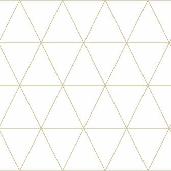 Origin Wallcoverings City Chic (Met Gratis Lijm!) 347682 - Wit / Goud