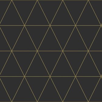 Origin Wallcoverings City Chic (Met Gratis Lijm!) 347684 - Zwart / Goud