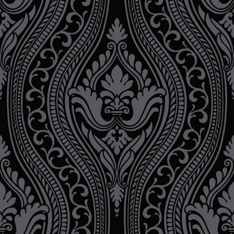 Origin Wallcoverings Grandeur (Met Gratis Lijm!) 346602 - Zwart