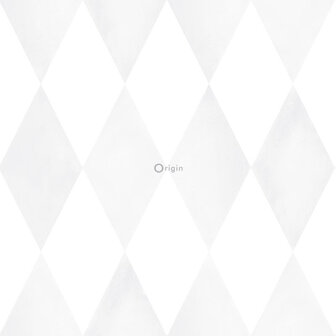 Origin Wallcoverings Hide &amp; Seek (Met Gratis Lijm!) 337220 - Wit / Grijs