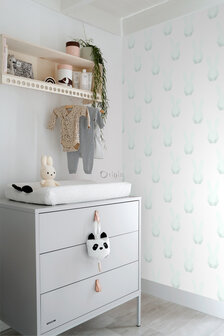 Origin Wallcoverings Hide &amp; Seek (Met Gratis Lijm!) 347489 - Wit / Groen