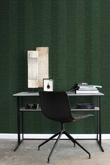 Origin Wallcoverings Luxury Skins (Met Gratis Lijm!) 347776 - Groen