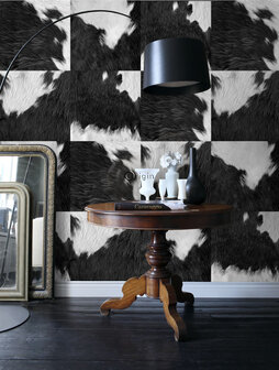 Origin Wallcoverings Luxury Skins (Met Gratis Lijm!) 357241 - Zwart Wit