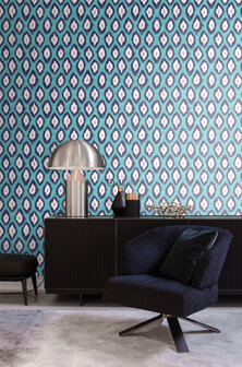 Origin Wallcoverings Mariska Meijers (Met Gratis Lijm!) 346917 - Blauw / Groen