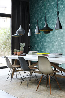 Origin Wallcoverings Mati&egrave;res (Met Gratis Lijm!) 337249 - Blauw / Groen