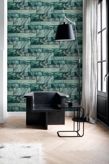 Origin Wallcoverings Mati&egrave;res (Met Gratis Lijm!) 337252 - Groen