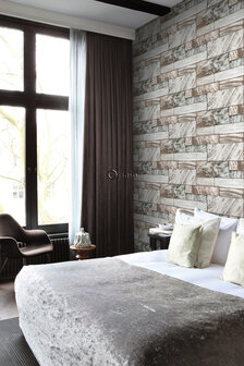 Origin Wallcoverings Mati&egrave;res (Met Gratis Lijm!) 337255 - Bruin