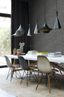 Origin Wallcoverings Mati&egrave;res (Met Gratis Lijm!) 347571 - Zwart