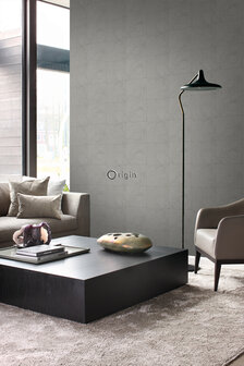 Origin Wallcoverings Mati&egrave;res (Met Gratis Lijm!) 347548 - Grijs