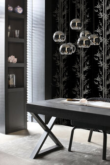 Origin Wallcoverings Metropolitan (Met Gratis Lijm!) 345748 - Zwart / Grijs