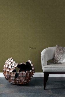 Origin Wallcoverings Natural Fabrics (Met Gratis Lijm!) 347635 - Geel