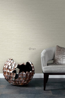 Origin Wallcoverings Natural Fabrics (Met Gratis Lijm!) 347651 - Beige