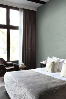 Origin Wallcoverings Natural Fabrics (Met Gratis Lijm!) 347654 - Groen