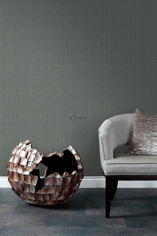 Origin Wallcoverings Natural Fabrics (Met Gratis Lijm!) 347660 - Grijs