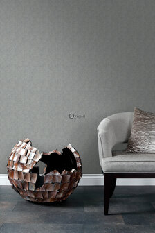 Origin Wallcoverings Natural Fabrics (Met Gratis Lijm!) 347667 - Blauw