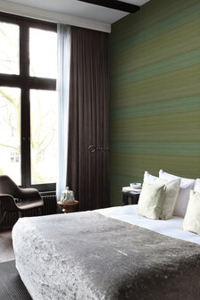 Origin Wallcoverings Natural Fabrics (Met Gratis Lijm!) 347752 - Groen