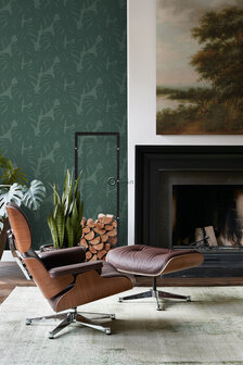 Origin Wallcoverings Natural Fabrics (Met Gratis Lijm!) 347763 - Groen