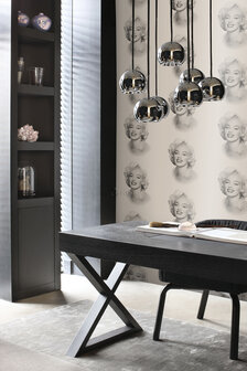 Origin Wallcoverings Park Avenue (Met Gratis Lijm!) 326350 - Zwart / Grijs