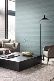 Origin Wallcoverings Raw Elegance (Met Gratis Lijm!) 347313 - Blauw / Groen