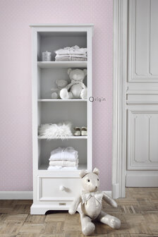 Origin Wallcoverings Upstairs Downstairs (Met Gratis Lijm!) 346818 - Roze