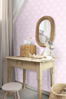 Origin Wallcoverings Upstairs Downstairs (Met Gratis Lijm!) 346844 - Roze