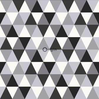 Origin Wallcoverings Urban Funky (Met Gratis Lijm!) 347202 - Zwart / Wit