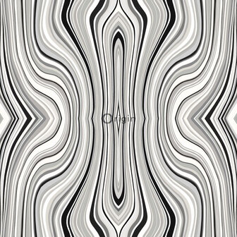 Origin Wallcoverings Urban Funky (Met Gratis Lijm!) 347230 - Zwart / Wit