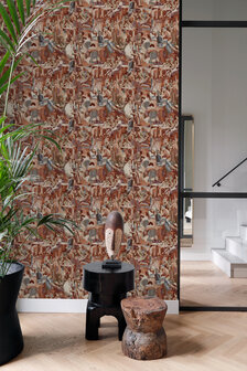 Origin Wallcoverings Wunderkammer (Met Gratis Lijm!) 347420 - Rood / Oranje