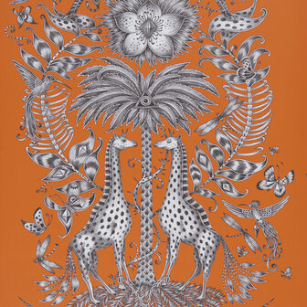 Clarke &amp; Clarke Animalia W0102/02 - Oranje