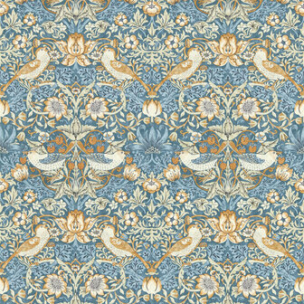 Clarke &amp; Clarke William Morris Designs -  Blauw W0171/02