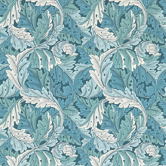 Clarke &amp; Clarke William Morris Designs -  Blauw W0175/04