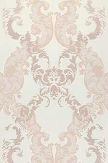  Loft -  Ch&acirc;teau de Vincennes baroque salmon pink soft metallic relief vlies