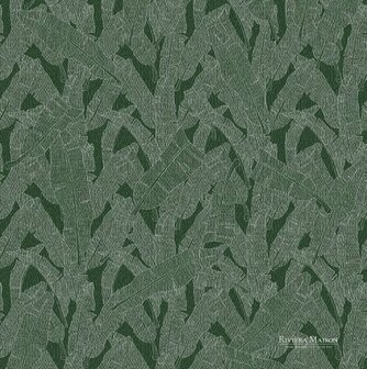 Riviera Maison Tropical Leaf 30608 - Groen Behang