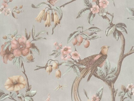 BN Wallcoverings Fiore 220442 - Beige - Multicolour Behang